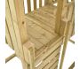 Aire de jeux en bois avec glissière et portique Kingswood - MOO-0145