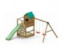 Aire de jeux toboggan et balançoire double Jarcas - FUNGOO