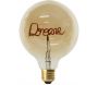 Ampoule ronde LED ambré dream 17 cm