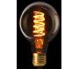 Ampoule ronde ambrée avec spirale LED 12.6 cm - CMP-1009