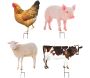 Animal de la ferme décoratif sur pic - ESS-0653