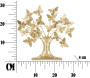 Arbre décorarif en métal avec papillons - MAU-0737