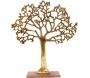 Arbre décoratif en aluminium doré et bois de manguier Arbre de vie