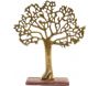 Arbre décoratif en aluminium doré et bois de manguier Arbre de vie
