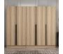 Armoire en aggloméré effet chêne Kale Plus - 7