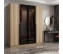 Armoire en aggloméré et verre Kale Plus - HANAH HOME