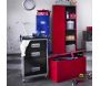 Armoire métallique rouge et noir Brico - PIERRE HENRY