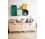 Armoire en pin brut 1 porte 2 tablettes Dinamic - 5