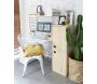 Armoire en pin brut 2 portes 4 tablettes Dinamic - 8