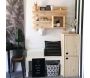 Armoire en pin brut 2 portes 4 tablettes Dinamic - 5