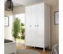 Armoire 3 portes en aggloméré Frannie - HANAH HOME