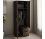 Armoire 2 portes, 2 tiroirs Merlin - HANAH HOME