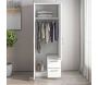 Armoire 2 portes, 2 tiroirs Merlin - HANAH HOME
