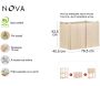 Armoire de rangement en pin massif Nova - AST-0233