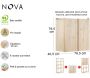 Armoire de rangement en pin massif Nova - AST-0234