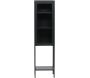 Armoire vitrée avec étagère en acier Misha - 179