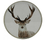 Assiette cerf en aluminium et résine - AUBRY GASPARD