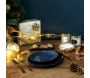 Assiette en grès bleu Au grès du temps (Lot de 6) - THE HOME DECO FACTORY