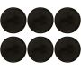 Assiette en grès noir Tokyo (Lot de 6)