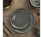 Assiette en grès vert Black Forest (Lot de 6) - THE HOME DECO FACTORY