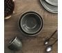 Assiette en grès vert Black Forest (Lot de 6) - THE HOME DECO FACTORY