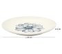 Assiette en porcelaine Cottage 20 cm (Lot de 6) - 6
