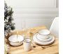 Assiettes blanches liseré doré Pur (Lot de 6) - 27,90