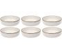 Assiettes blanches liseré doré Pur (Lot de 6)