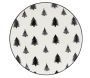 Vaisselle sapin en porcelaine noires et blanches (lot de 6) - 29,90
