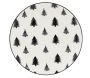 Vaisselle sapin en porcelaine noires et blanches (lot de 6) - 5