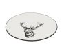 Vaisselle Cerf en porcelaine blanche et noire (lot de 6) - AUB-6241