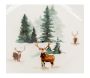 Vaisselle en porcelaine décor Cerf et Sapin, style fait main - 5