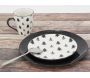 Assiettes en porcelaine noire (lot de 6) - AUBRY GASPARD