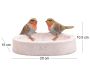 Bain oiseau en résine avec oiseaux 20 x 15 x 10.5 cm - 14,45