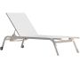 Bain de soleil en aluminium avec roulettes Marbella