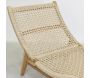 Chaise bain de soleil en teck et cannage synthétique BAIA - 6