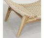 Chaise bain de soleil en teck et cannage synthétique BAIA - 7