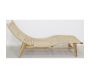 Chaise bain de soleil en teck et cannage synthétique BAIA - 5