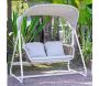 Balancelle de jardin en aluminium et résine tressée Coral - 