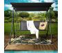 Balancelle en métal toile orientable Samiel 170 x 110 x 153 cm - THE HOME DECO FACTORY