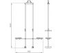 Balançoire double hauteur réglable en métal  Flex - KBT-0278