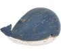 Baleines en bois blanc et bleu effet vieilli (Lot de 3) - 8