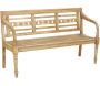 Banc 3 places en acajou naturel antique