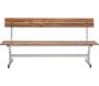 Banc en acier et acacia Lie