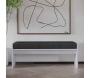 Banc en aggloméré avec coussin Pearl - HANAH HOME