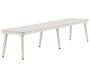 Banc en aluminium 180 x 36 x 34 cm Lina