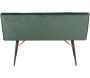 Banc art déco en velours vert Verona - 5