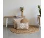 Banc blanc et bois naturel Baki - AUBRY GASPARD