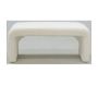 Banc blanc tissu bouclettes - AUBRY GASPARD