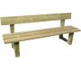 Banc classique avec dossier en pin traité autoclave 200 x 56 x 83 cm